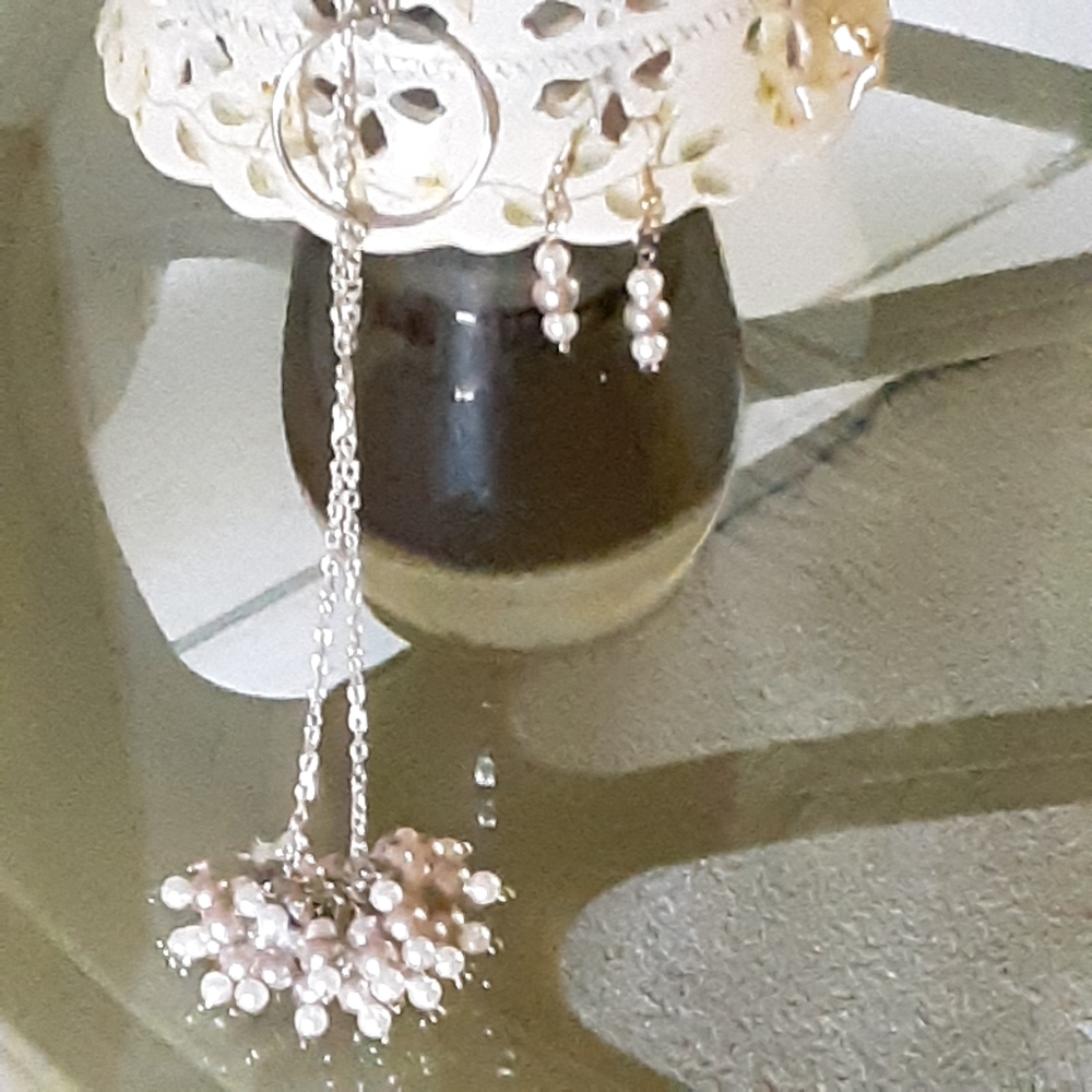 30' necklace with earrings to match
